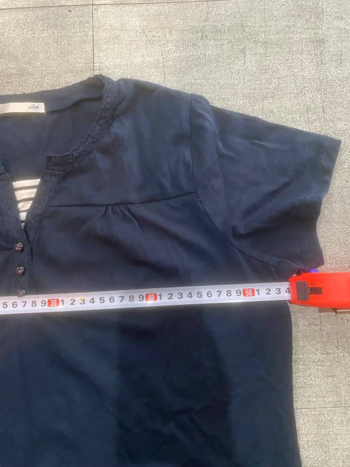 일본빈티지 Plie 하구미모리걸 달천깔페어리 레이어드반팔티셔츠 상품이미지3