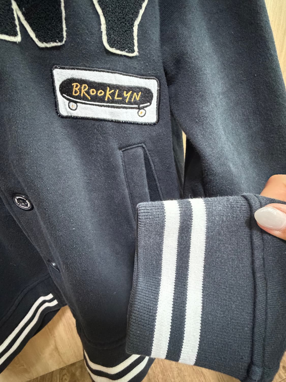 빈티지 야구점퍼 블루종 상품이미지5