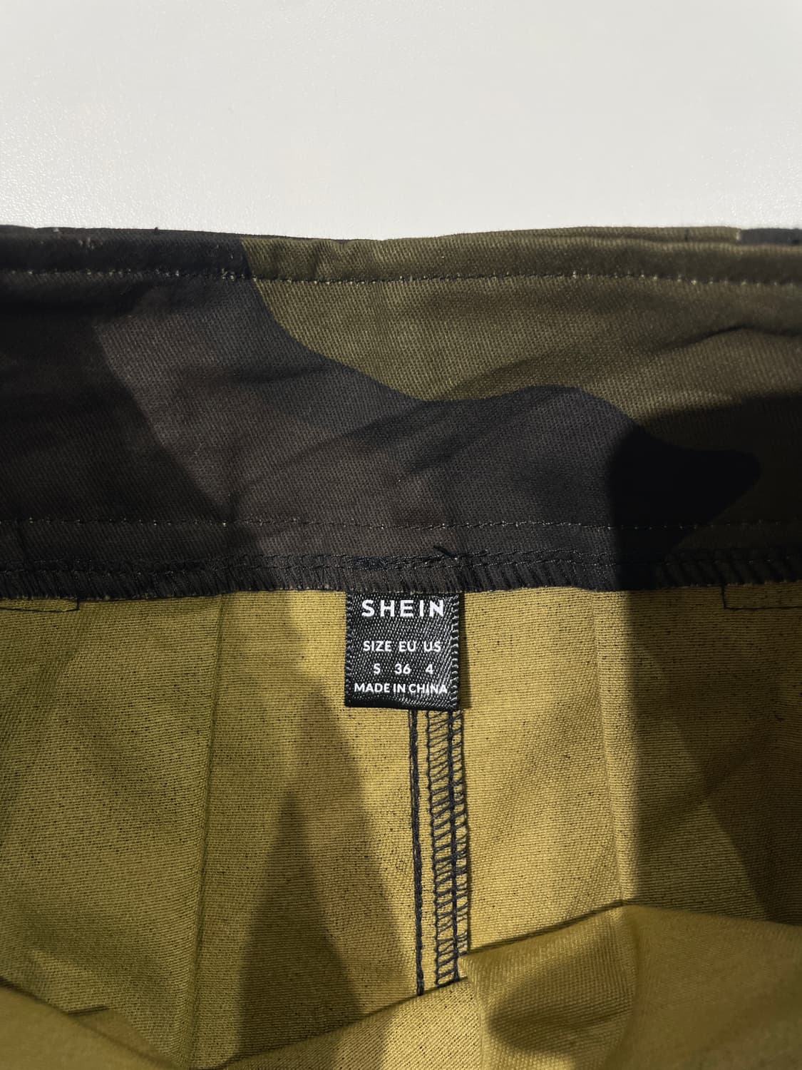 shein 카모 밀리터리 핀턱 미니스커트 상품이미지7