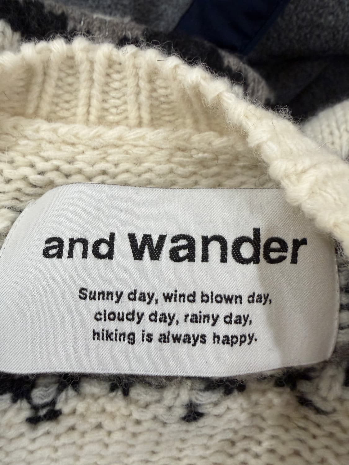 23FW 앤드원더 로피 페어 니트 스웨터 상품이미지7