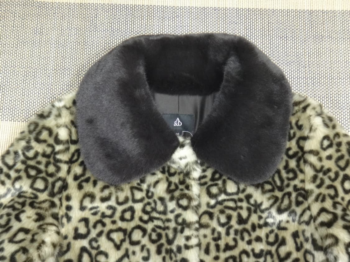 (66) 에이앤디 아뜰리에 표범무늬 인조 밍크 코트 상품이미지4