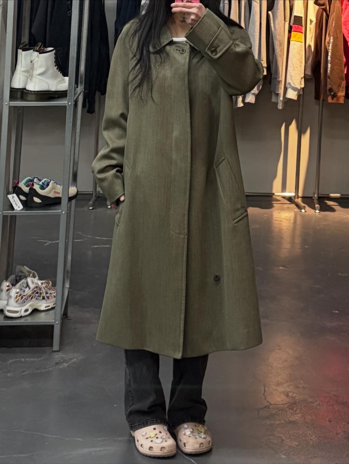 아쿠아스쿠텀 트위드롱 코트 A3456 상품이미지1