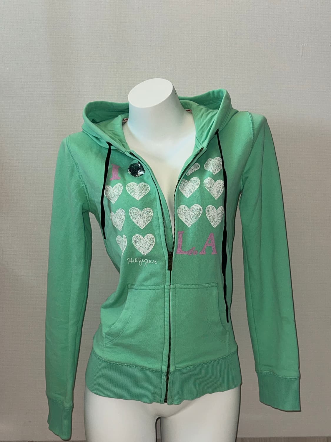 타미힐피거 민트 후드집업 상품이미지4