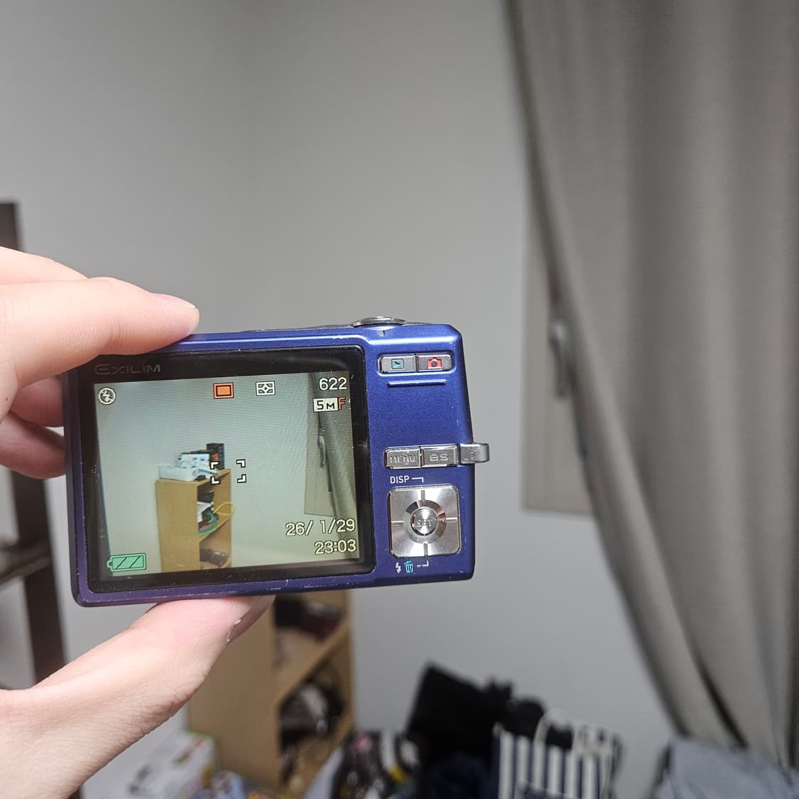 [박스셋] 카시오 엑슬림 EX-Z500 블루 빈티지 디카 디지털카메라 상품이미지3