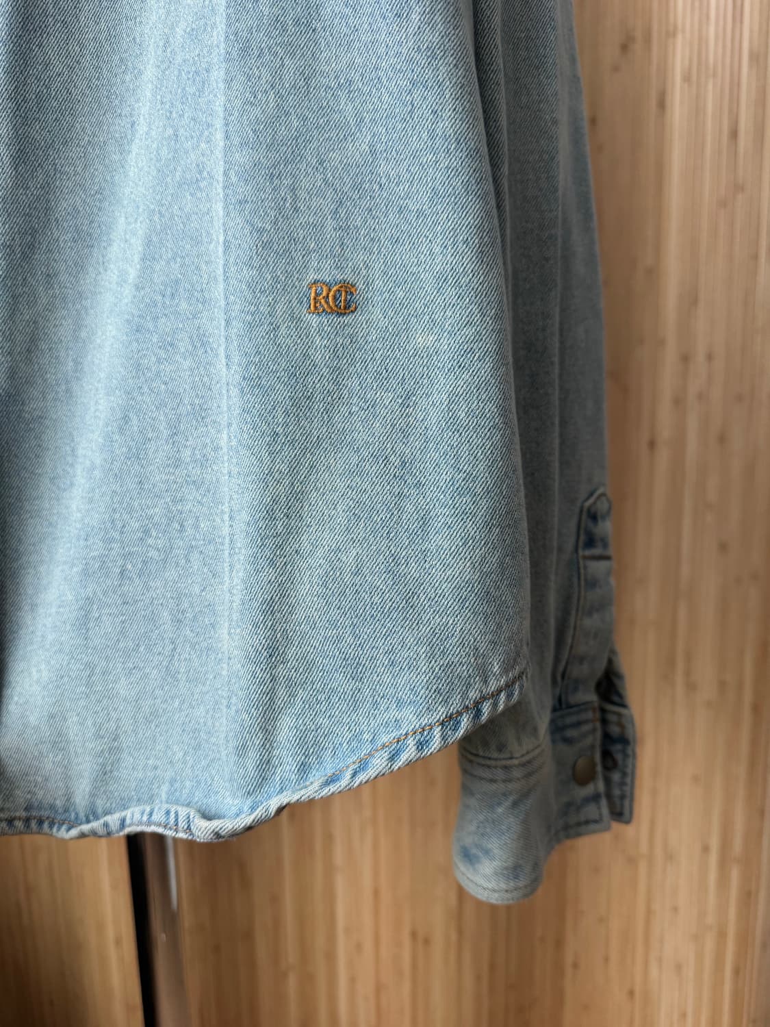 24SS Recto 렉토 시그니처 커브드 데님 셔츠 (실착 1회/최상급) 상품이미지7