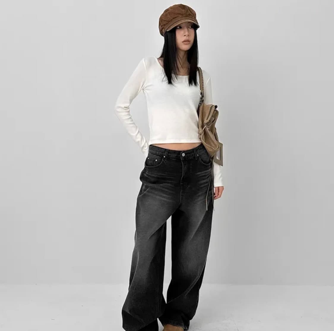 new) blackup washing wide denim pants 상품이미지1