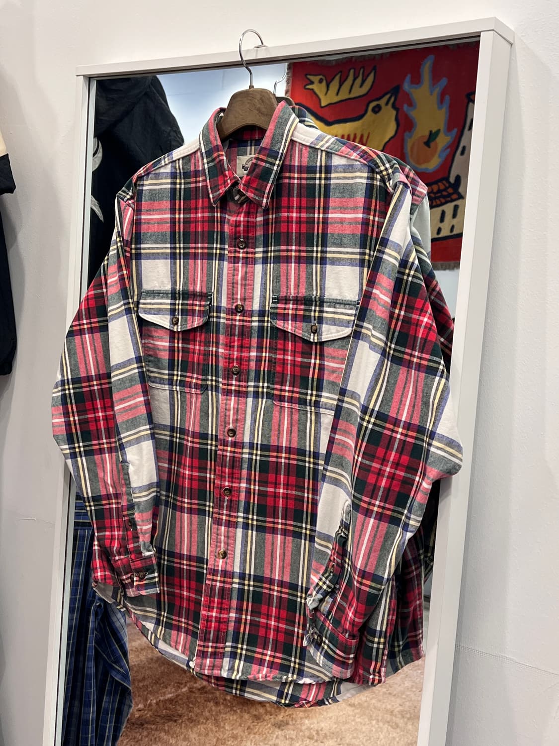 Eddie Bauer 에디바우어 헤비코튼 마드라스 체크 셔츠 상품이미지1