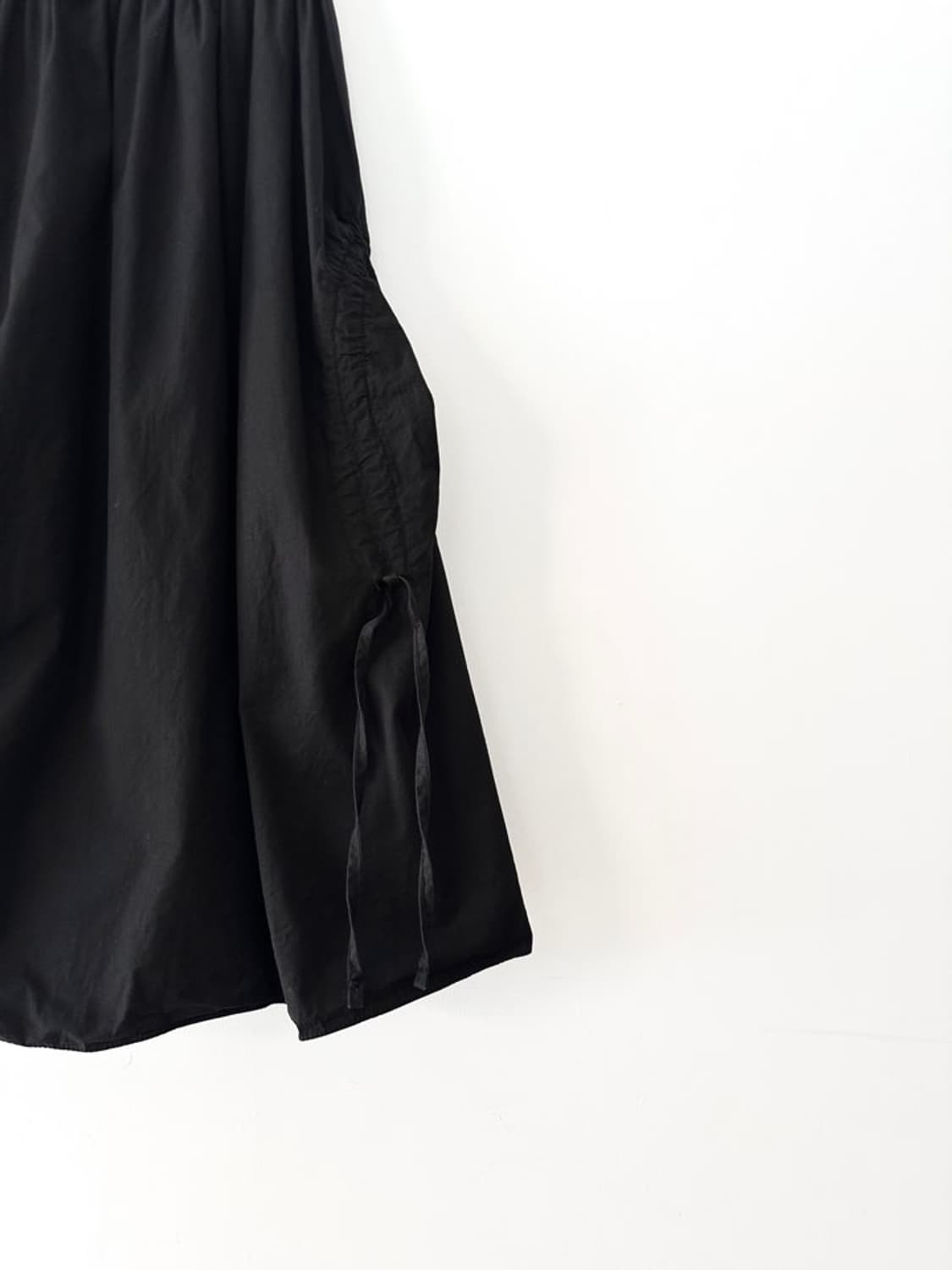 Shrring variation pumpkin skirt / black 상품이미지3