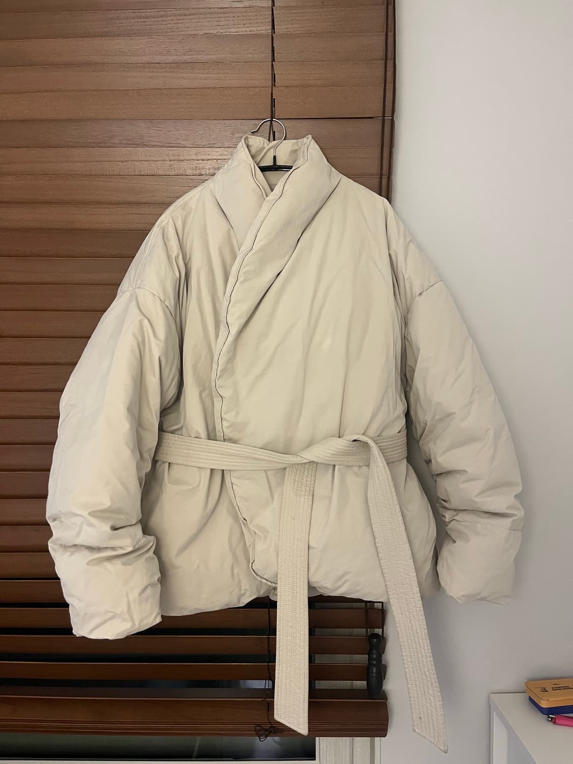 Recto 덕다운벨티드패딩 베이지 상품이미지4