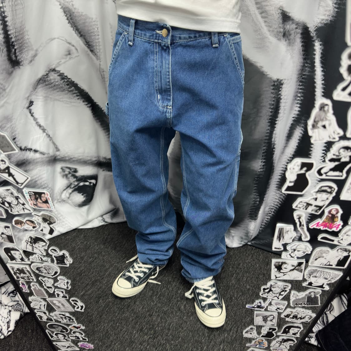 칼하트 싱글니 중청 데님팬츠 상품이미지1