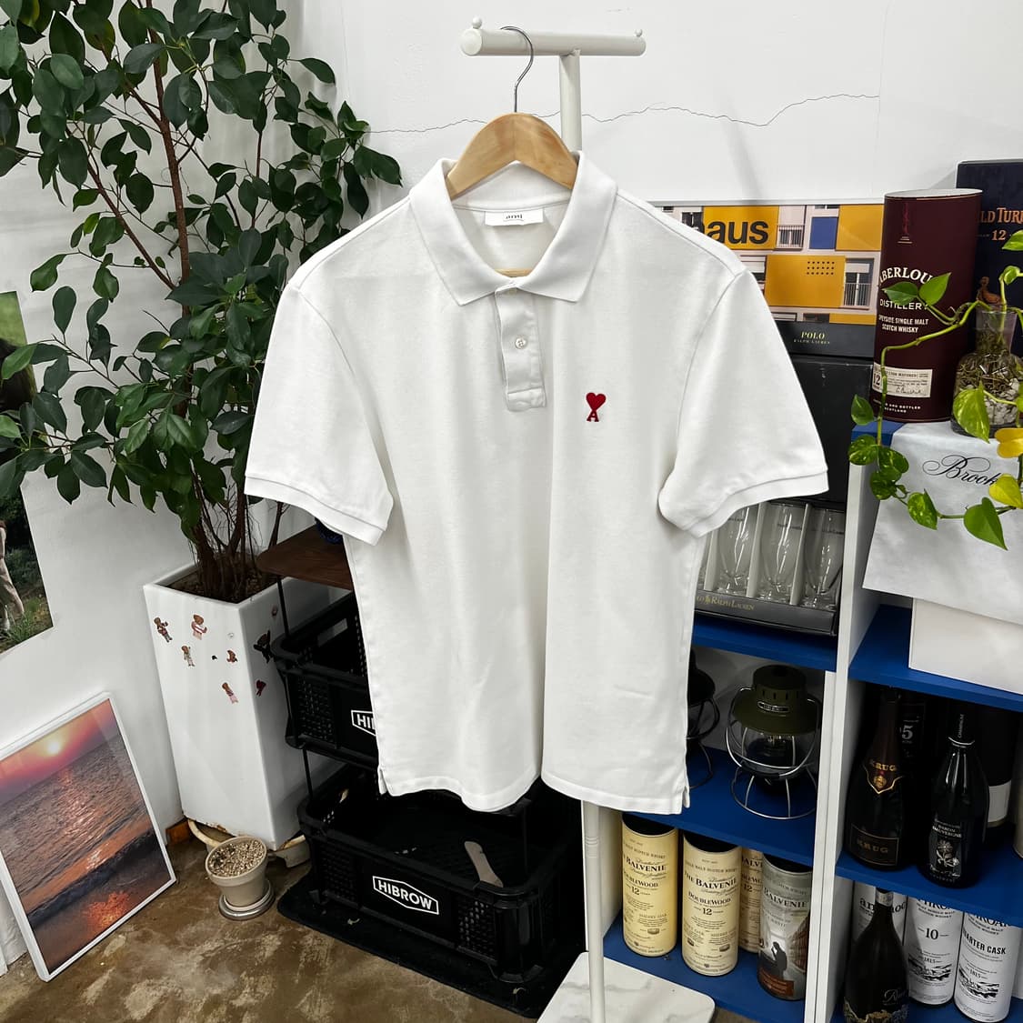 아미 피케 반팔 카라 티셔츠 XL 상품이미지1