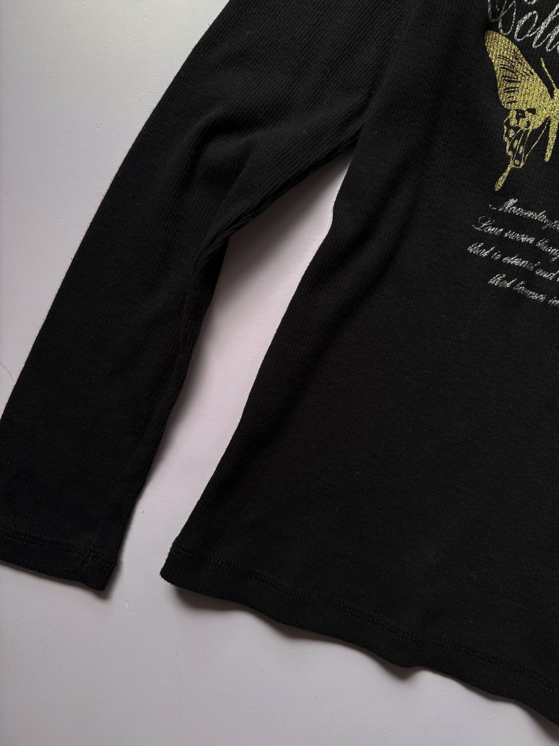 Glitter Printed Ribbed T-shirt 0286 상품이미지4