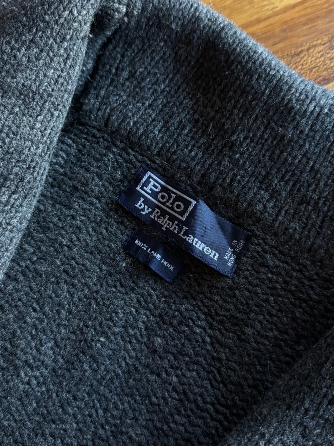 폴로 랄프로렌 숄칼라 램스울 가디건 105 상품이미지5