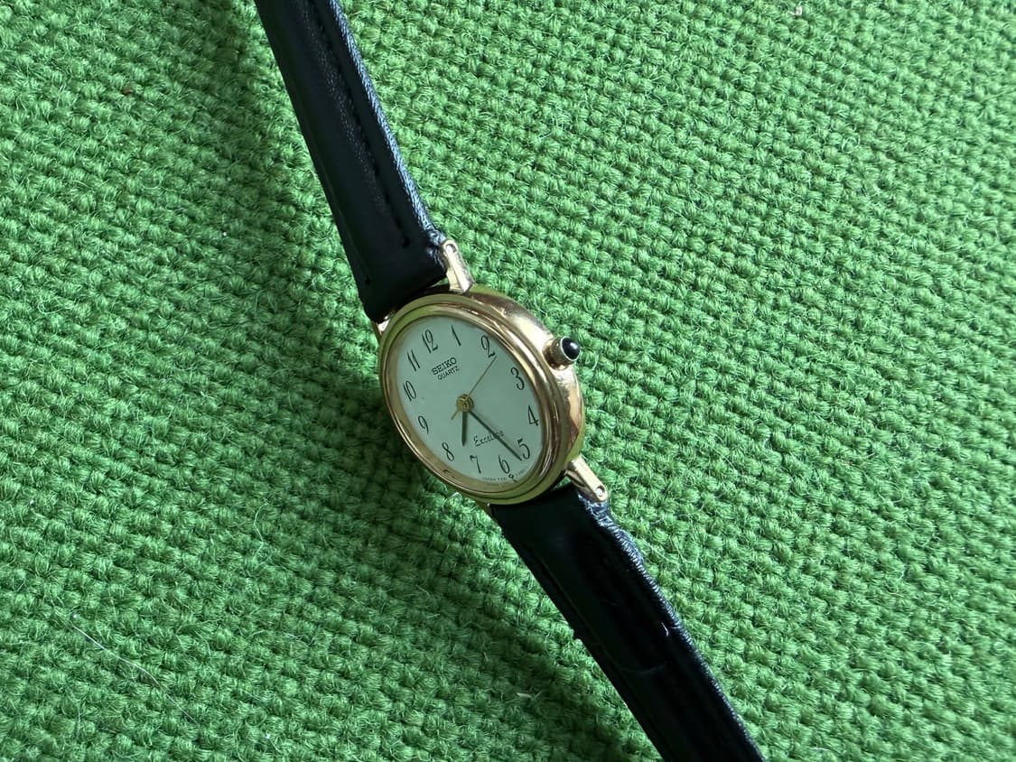 (정상 작동)세이코 엑셀린 쿼츠 빈티지 여성 시계 7321 상품이미지7