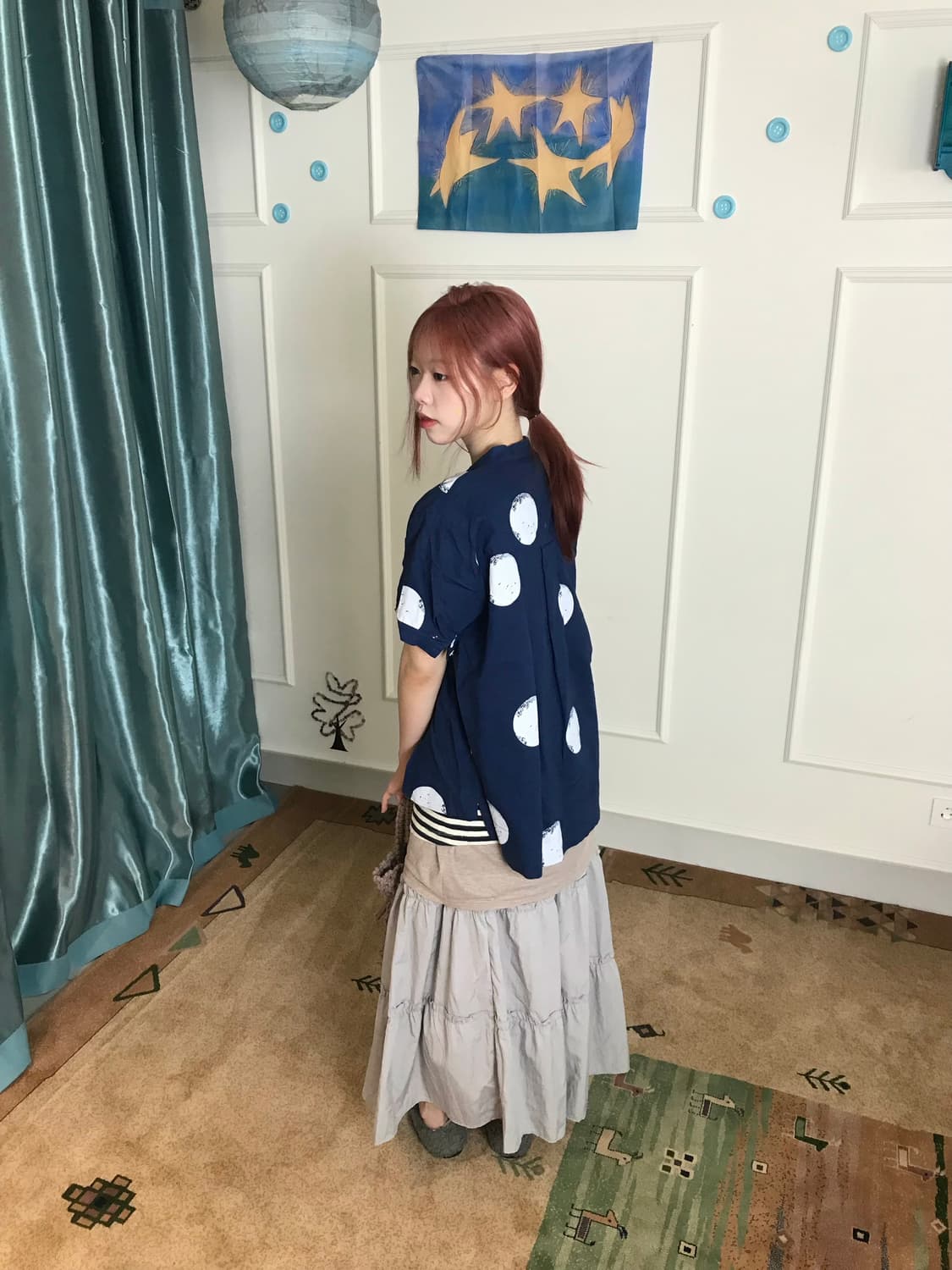 도트와 스트라이프를 섞어 조화로운 톤앤톤 코디𓂃˖₊🦕 상품이미지1