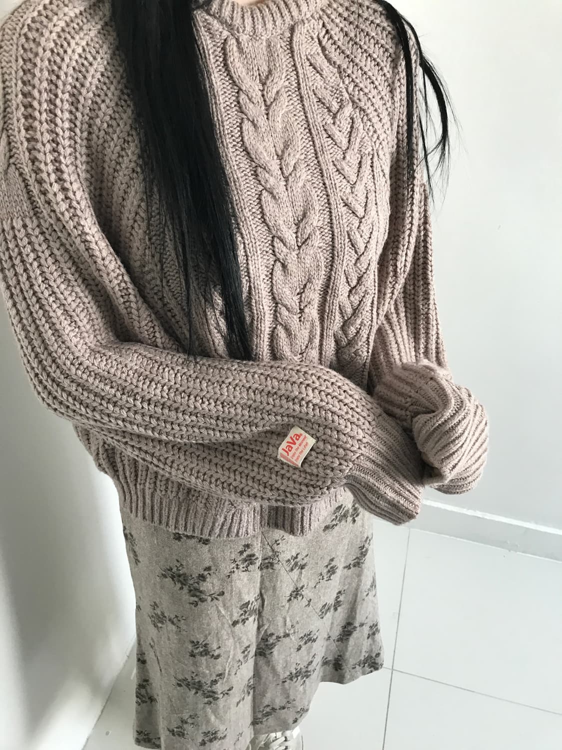 (Vintage)Balloon v neck knit 상품이미지3