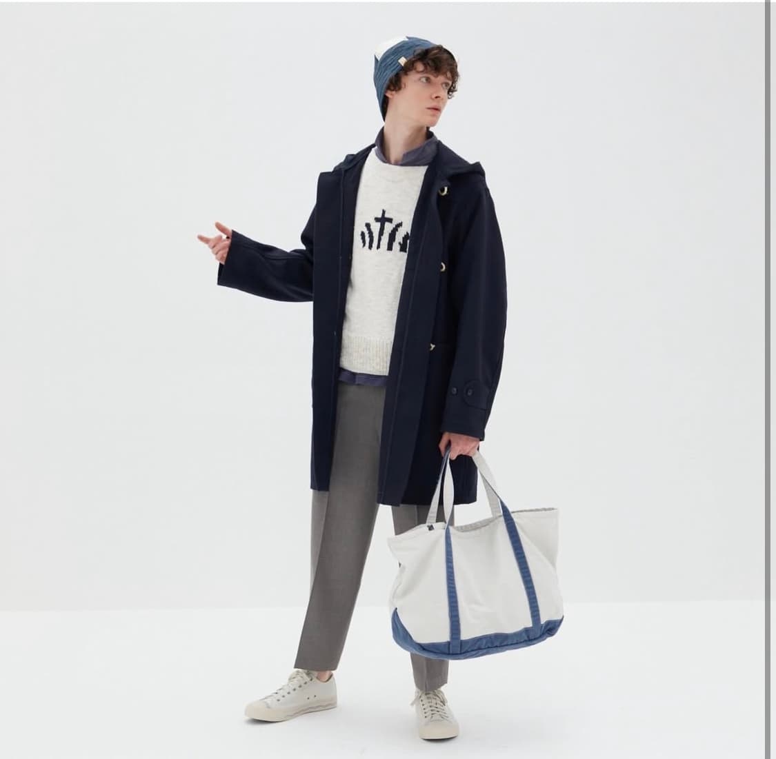 비즈빔 - 24FW 컴모도르 코트(더플코트) 사이즈3 네이비 상품이미지5