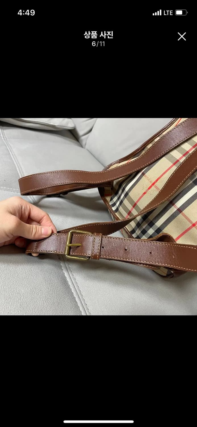 버버리 BURBERRY 정품 레더 백팩 카디널레드 프라다 명품  상품이미지5