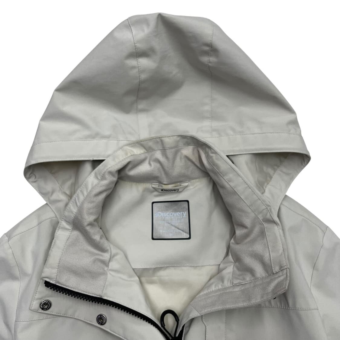 디스커버리 미니로고 아이보리 후드 바람막이 95 상품이미지5