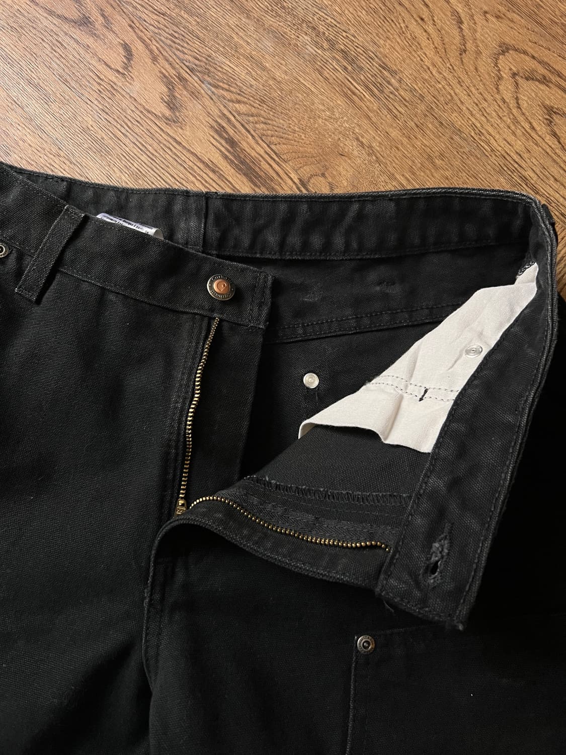 [29]칼하트 USA 블랙 더블니 워크팬츠 상품이미지3