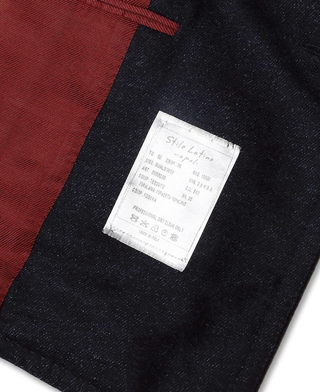 스틸레 라티노 [Stile Latino] 네이비 울 이태리 더블 자켓 상품이미지7
