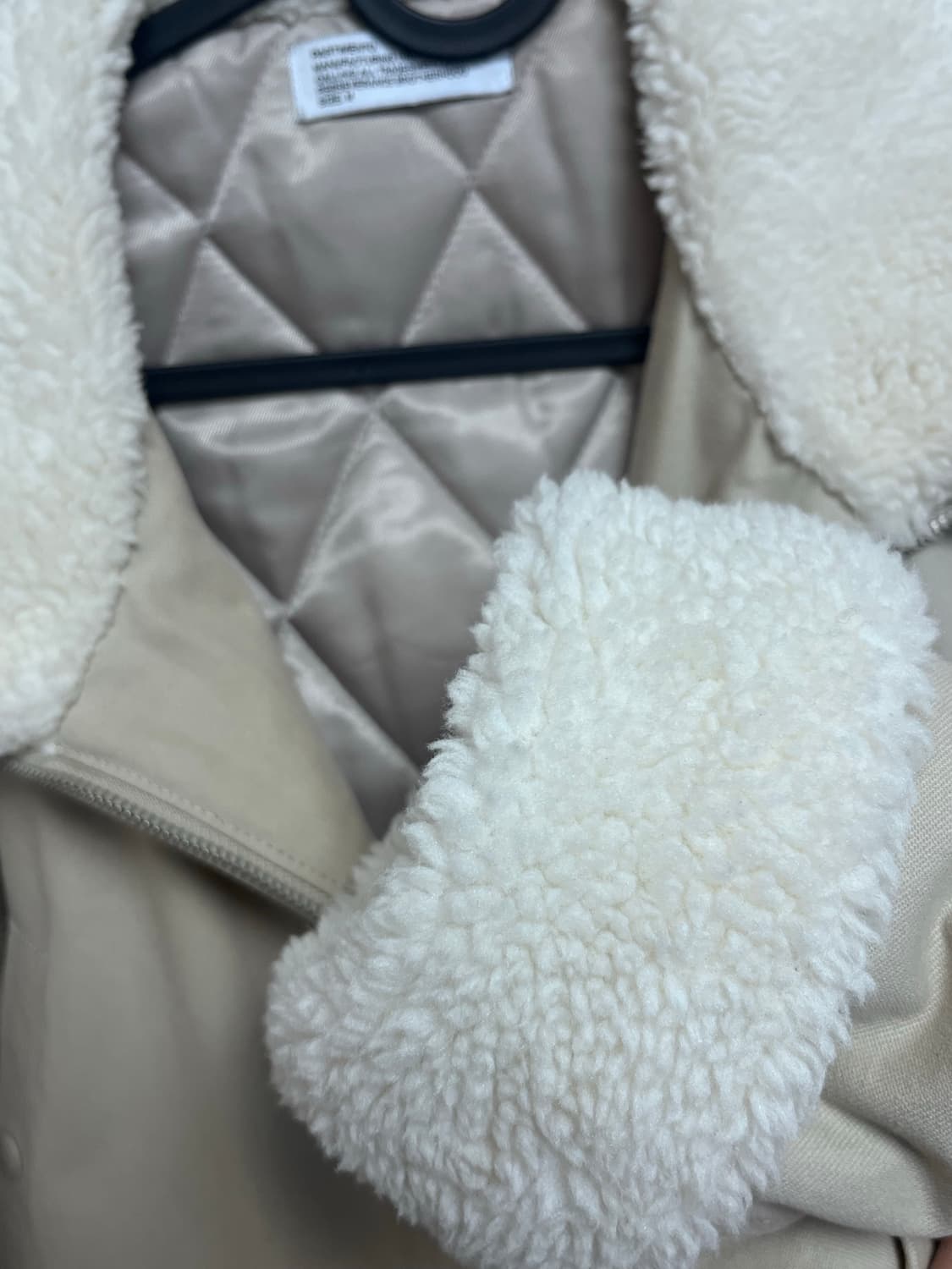 파르티멘토 3M 신슐레이트 보아 플리스 무톤 자켓 베이지 m 상품이미지4