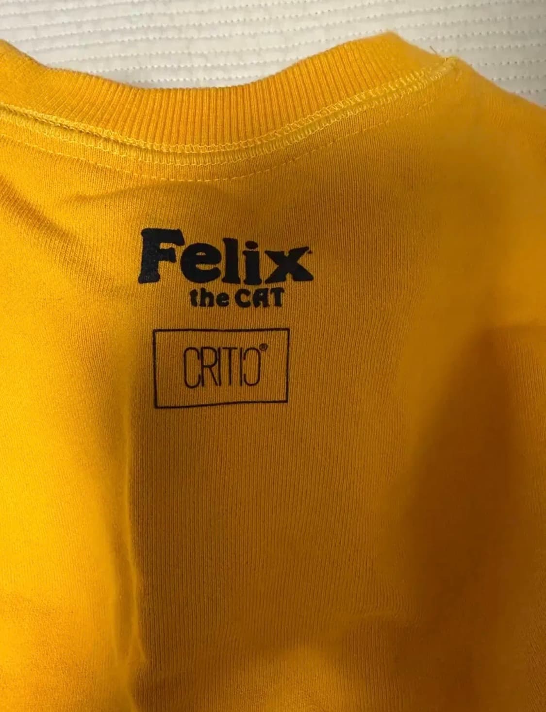 크리틱 팰릭스콜라보 맨투맨 옐로우 M 상품이미지4