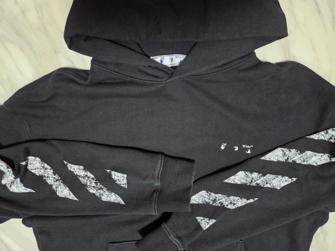 오프화이트 애로우 프린트 후드티 상품이미지6