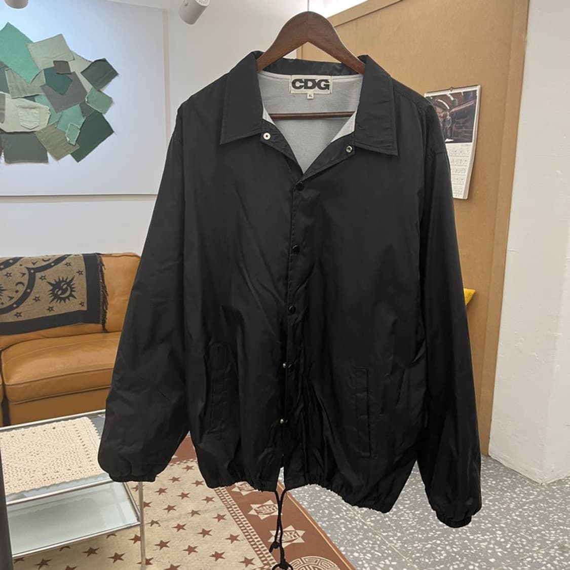 꼼데가르송 스트릿 펑크 빅로고 바람막이 코치 자켓 XL C10390 상품이미지3