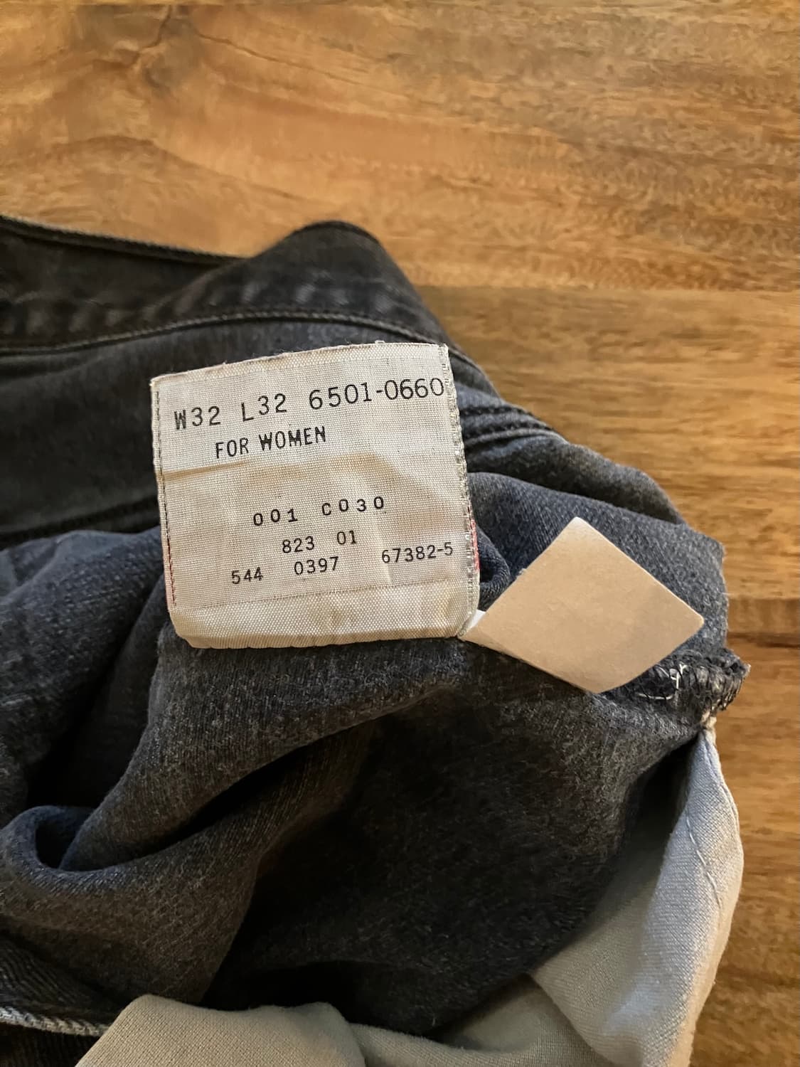 90s USA 빈티지 리바이스 501 블랙 데님 팬츠 상품이미지10