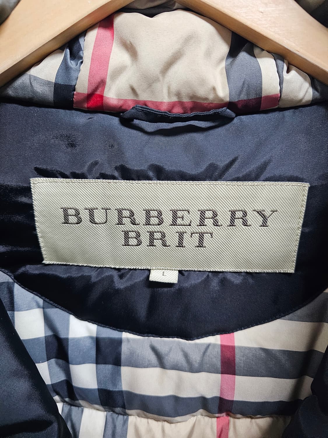 버버리 브릿 여성 라쿤퍼 구스다운패딩 L 상품이미지3