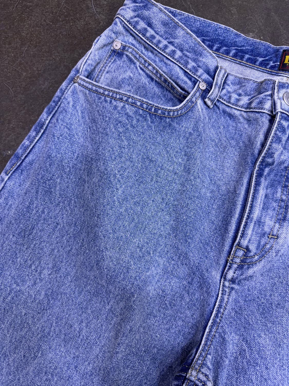 Lee 리 맨 레귤러 스트레이트핏 스톤워싱 데님팬츠 인디고 34 상품이미지4