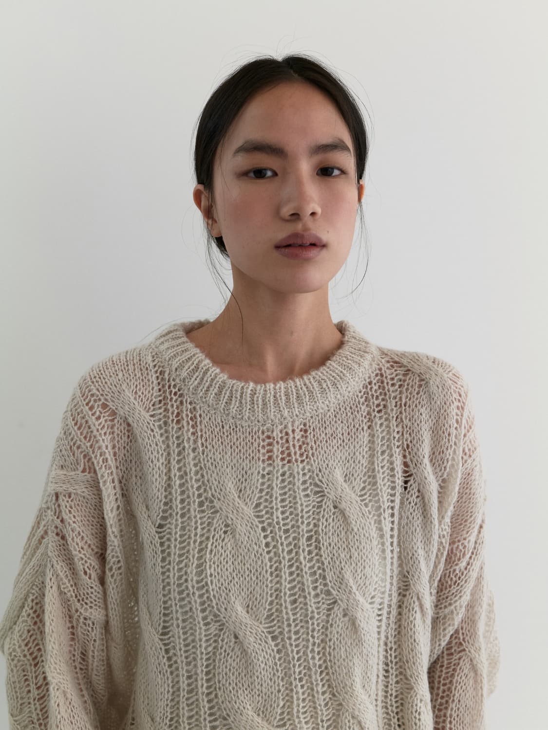 마조네 SHEER ROUND OVER KNIT 상품이미지1
