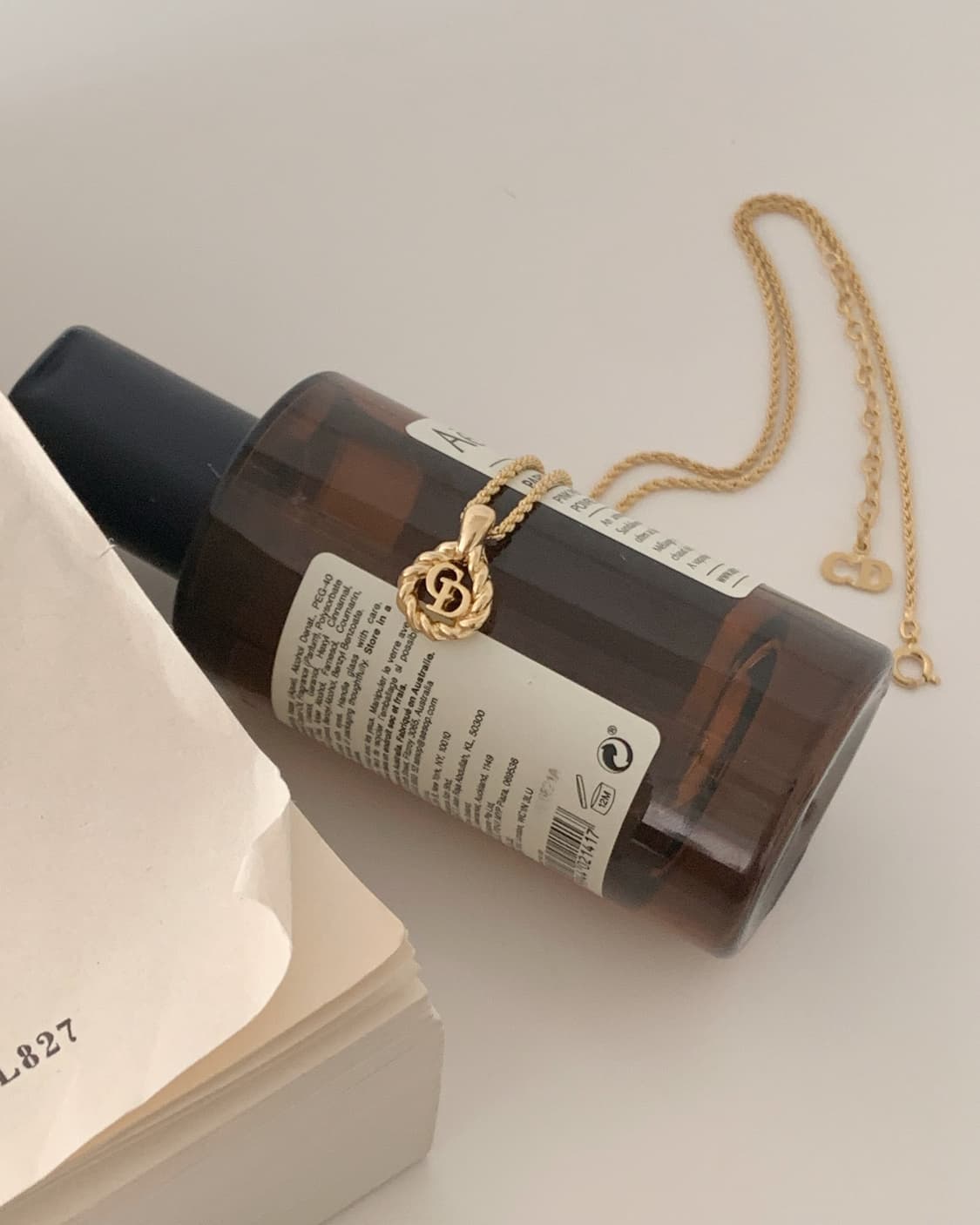 [ 디올 ] 빈티지 디올 로고 목걸이 상품이미지1