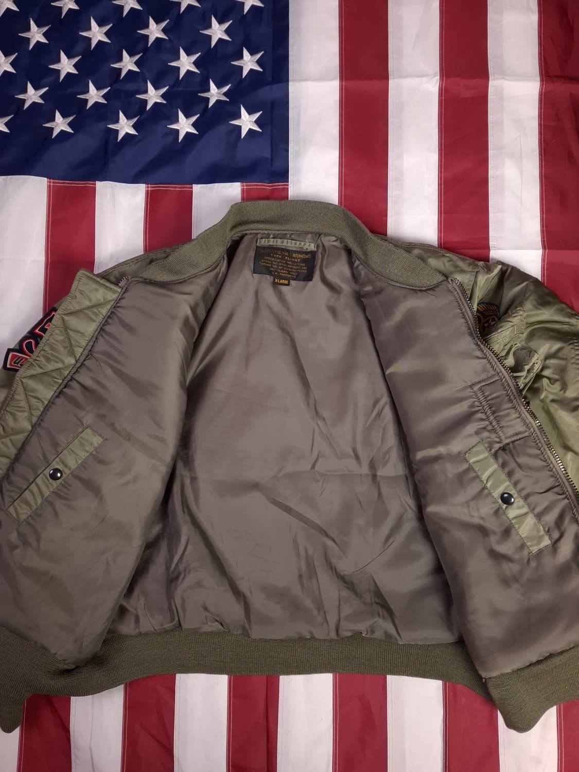 밀리터리 USA MA-1 TYPE 엠브로이드 항공자켓 상품이미지10