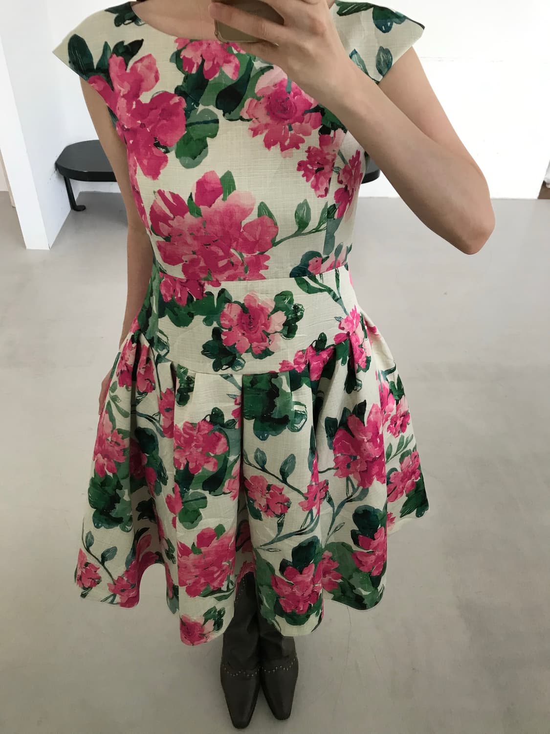vintage pink pattern one-piece 상품이미지7