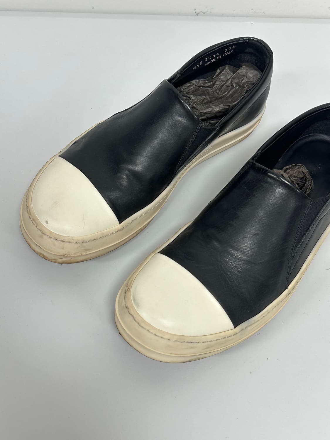 릭오웬스 레더 슬립온 상품이미지4