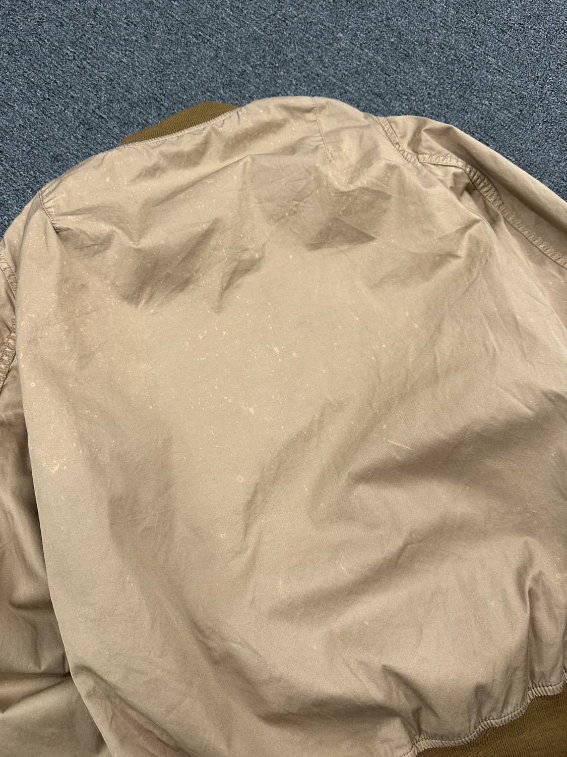 M) 알파 인더스트리 베이지 슬림 봄버자켓 항공자켓 상품이미지9