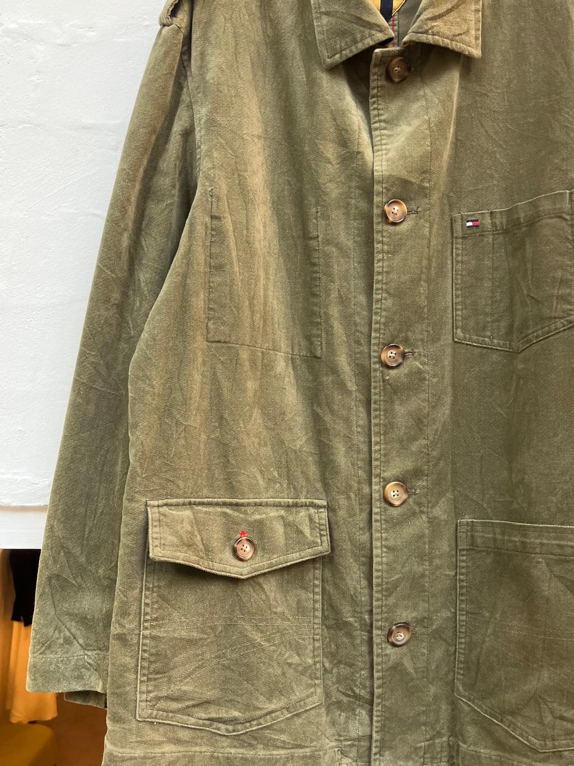Tommy Hilfiger 올리브 그린 코듀로이 자켓 L 상품이미지4