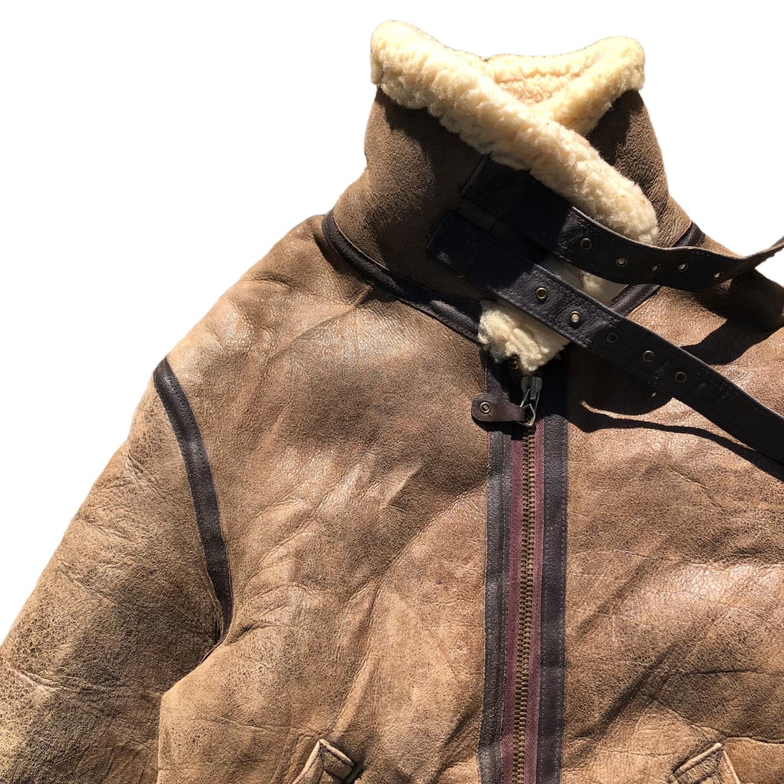 [M] 아비렉스 B-3 플라이트 자켓 무스탕 상품이미지6