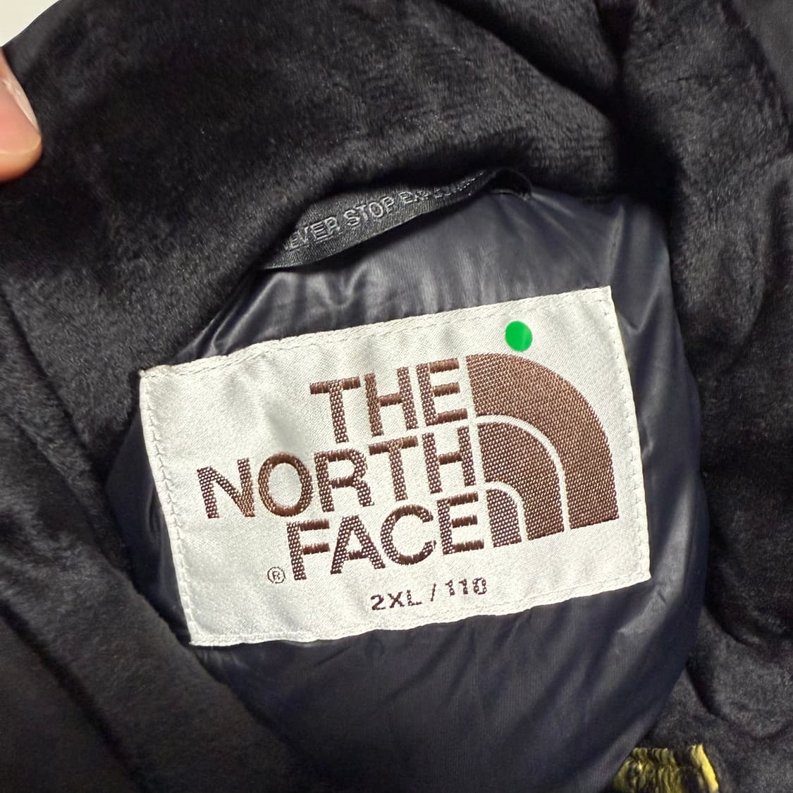 2XL 노스페이스 레오파드 프린트 눕시 패딩 상품이미지4