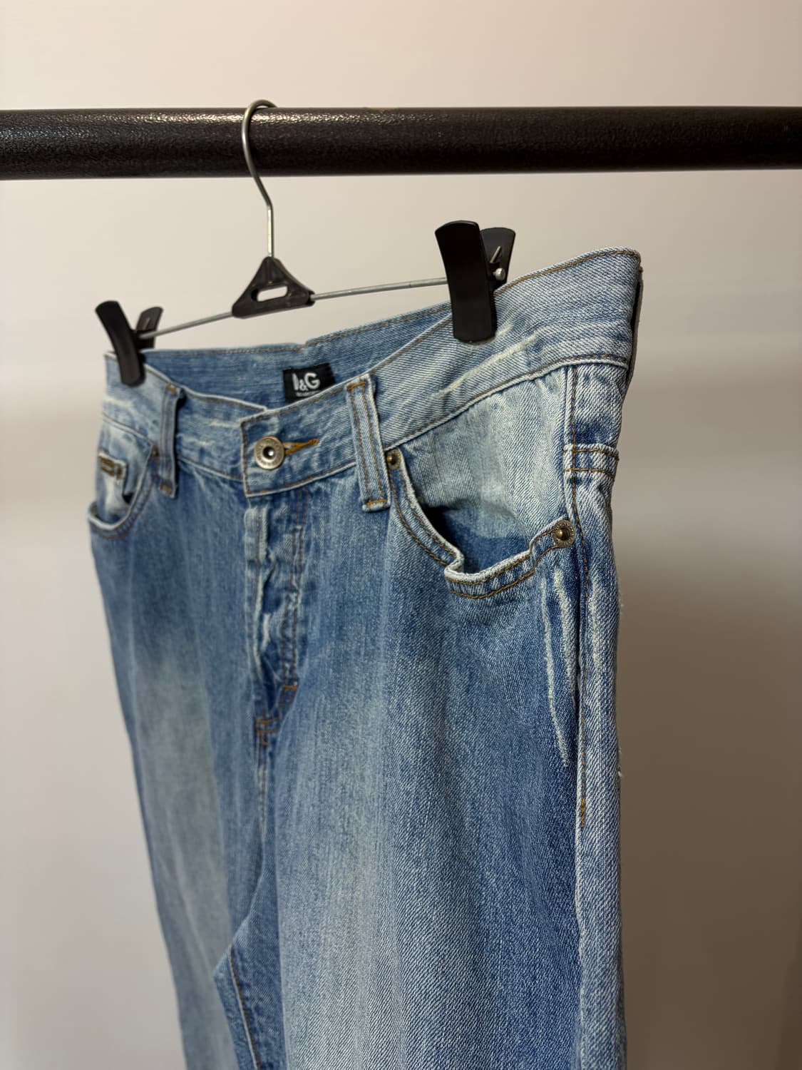 (32) 돌체앤가바나 백프린팅 포인트 데님팬츠 상품이미지3