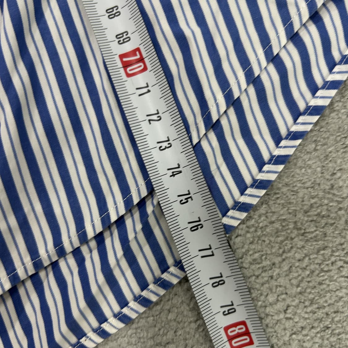 폴로 랄프로렌 스트라이프 반팔 셔츠 실측 95 상품이미지6