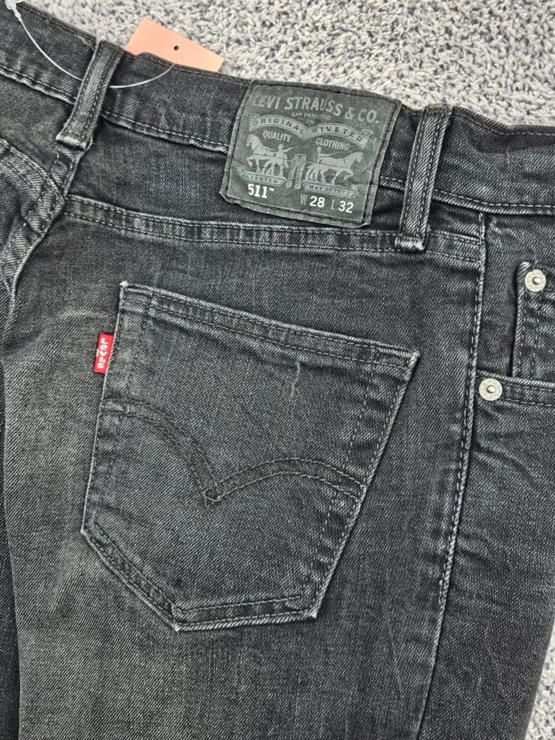 리바이스 511 블랙 진 데님 팬츠 ( 28X32 ) / 11576 상품이미지8