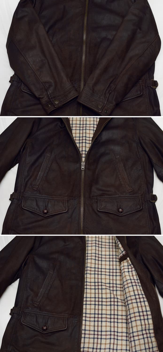 헨리코튼 오리지널 이태리 레더 클래식 헌팅 필드자켓 (50 / 105+) 상품이미지6