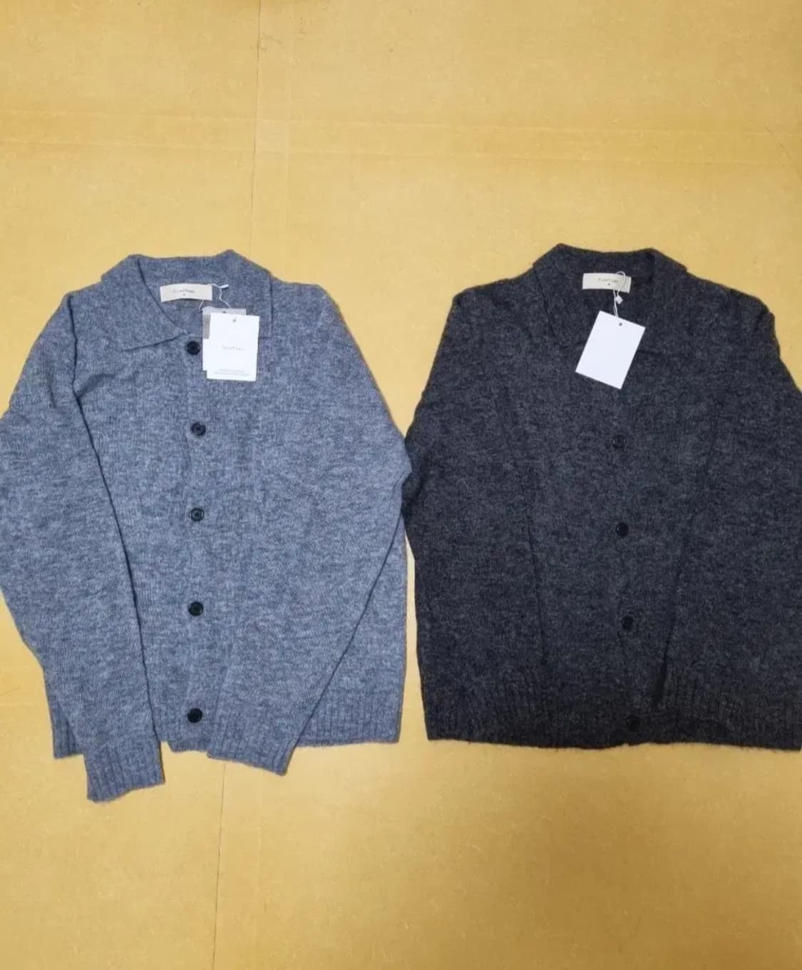 퍼스트플로어 (파프터) 브러쉬드 알파카 칼라 가디건 48 새상품 상품이미지1