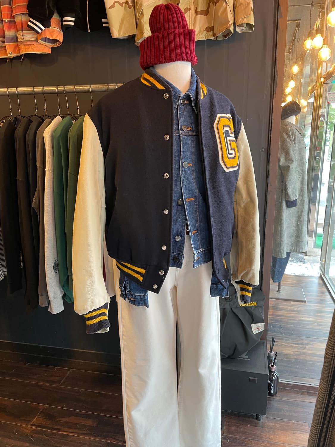 Golden bear varsity jacket 상품이미지2