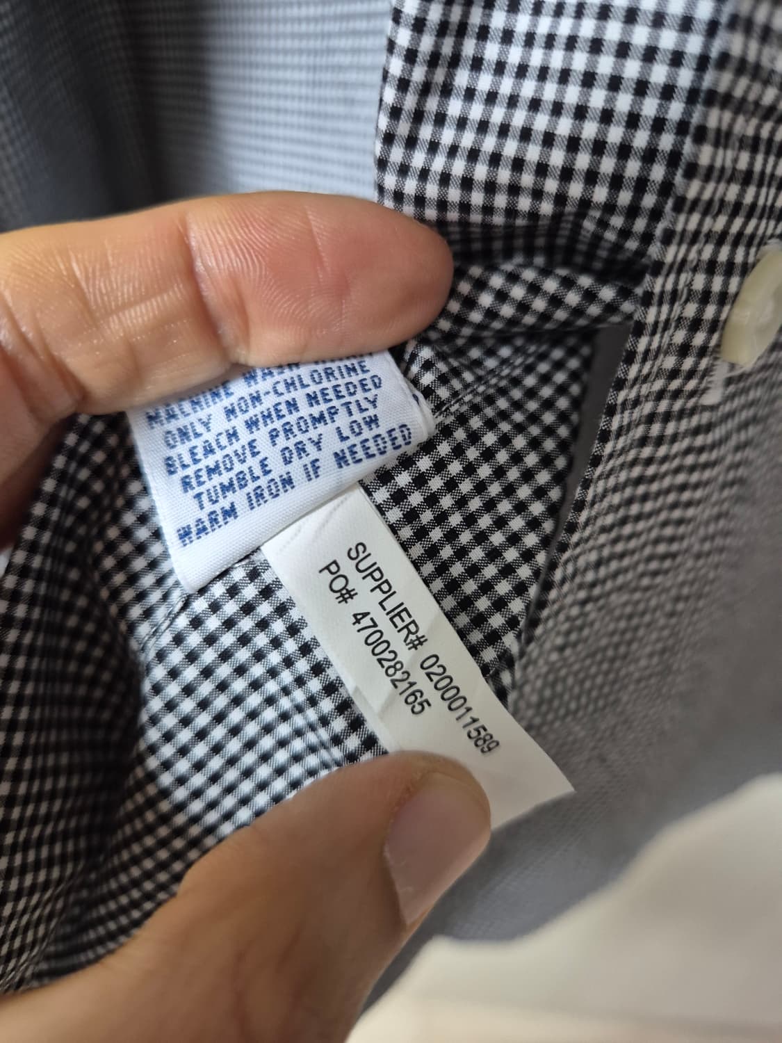 (정품) 폴로 랄프로렌  깅엄 체크 셔츠 긴팔 남방 M 상품이미지5