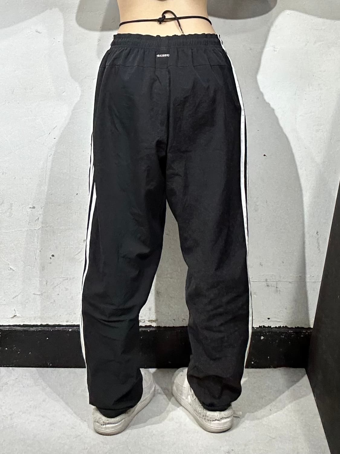 아디다스 블랙 트랙 화이트 삼선 추리닝 트레이닝 팬츠 L 상품이미지3