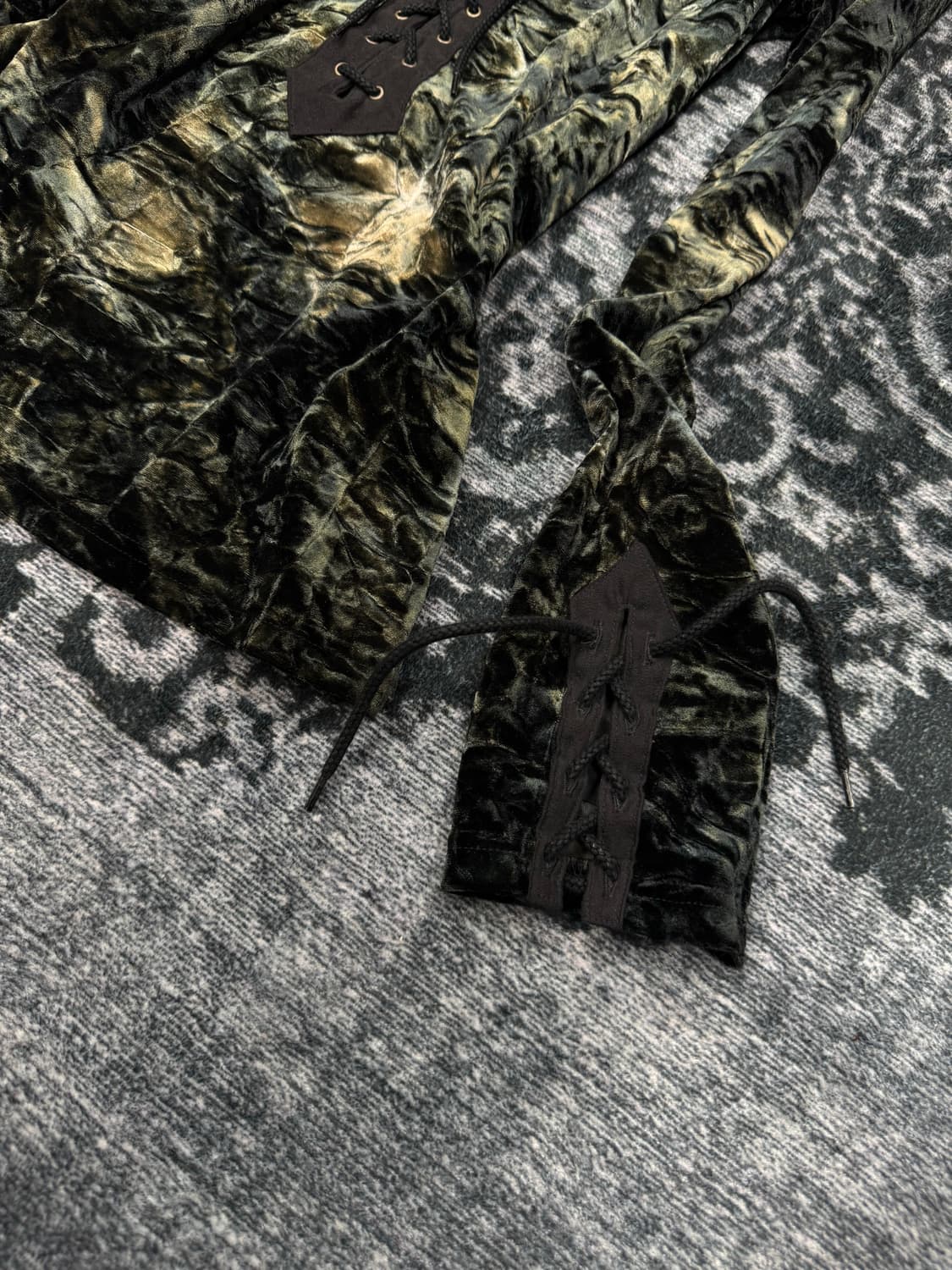 Tornado mart 00s archive lace up velour  상품이미지5